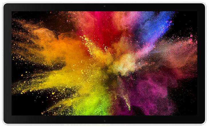 BOLDscreen 32 UHD with powder explosion image