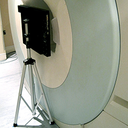 BOLDscreen 24 installed at rear of TIM Trio